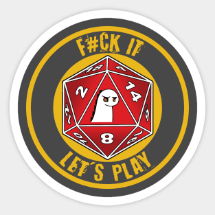 Let's Play! (Censored) - Dumbgeons & Dragons Sticker